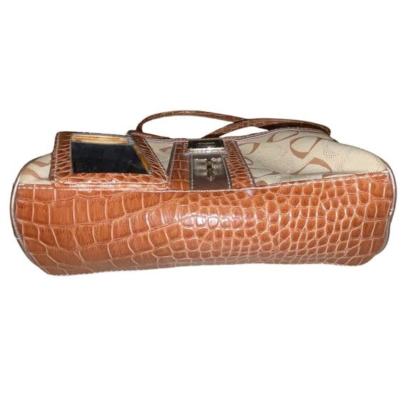 Liz Claiborne Vintage Y2K Crossbody Bag with Monogram Brass-plates - Picture 7 of 14